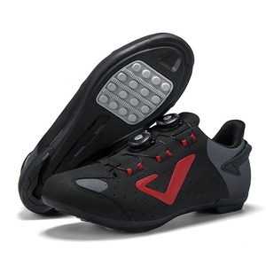 Zapatillas de Ciclismo Blancas con Suela de Fibra de Carbono, Parte Superior Sintética Transpirable para Ciclismo de Carretera y MTB - Product Image 4