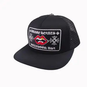 Trendy Version des Trend Hutes Herren Lippen stickerei Mode Hip-Hop Sun shade Net Hat Damen Pingyang Baseball Hut Brief