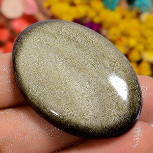 CrystalHola - Piedra de Obsidiana Dorada Pulida de Alta Calidad, Feng Shui, Múltiples Materiales, Forma de Corazón, Decoración para el Hogar, Reiki - Product Image 4