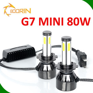 Guangzhou ricambi auto h7 ha condotto la <span class=keywords><strong>lampadina</strong></span> h4 led ad alta basso fascio 55w 5500lm 48w 40w H11 6000k auto ha condotto il faro - Product Image 2