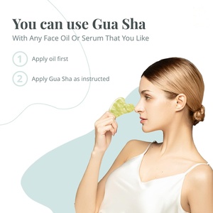 Massaggiatore <span class=keywords><strong>Viso</strong></span> Anti-Età e Anti-Rughe <span class=keywords><strong>con</strong></span> Rullo Massaggiante Naturale e Tavola Guasha, Raffreddante e Riduttore di Cellulite - Product Image 4