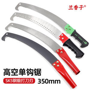 Sierra profesional para ramas altas de 16 pulgadas con hoja curva y mango rojo para poda de árboles frutales y uso en jardinería - Product Image 4