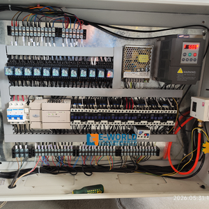 Table de chargement à convoyeur E-WORLD pour le traitement du verre, en acier 304, 220V/380V, épaisseur 3-19mm - Product Image 6