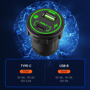 Cargador de Coche USB de 66W, 12V 24V, <span class=keywords><strong>con</strong></span> Adaptador Tipo C PD para <span class=keywords><strong>iPhone</strong></span>, para Coche, Autobús, Tren, Embarcaciones, Encendedor de Cigarrillos - Product Image 5
