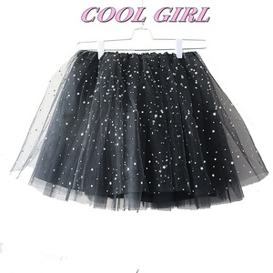 Nouvelle <span class=keywords><strong>jupe</strong></span> mi-longue en tulle bouffant à étoiles pour <span class=keywords><strong>femme</strong></span> avec doublure intérieure, 4 couches, <span class=keywords><strong>jupe</strong></span> <span class=keywords><strong>tutu</strong></span> à sequins - Product Image 2