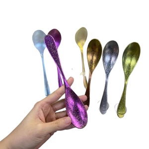 SHOUYUAN OEM/ODM Cuchara de Sopa/Comedor/Mostrador Multiusos de Aleación de Titanio de Alta Gama, Antibacteriana, Moderna y Minimalista con Mango Corto - Product Image 5