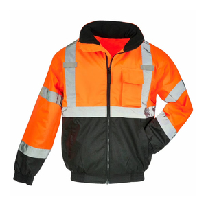 Hi Vis Reflective <b>Jacket</b> with High Durability Fabric Industrial Safety Workwear OEM Supply - Product Image 1