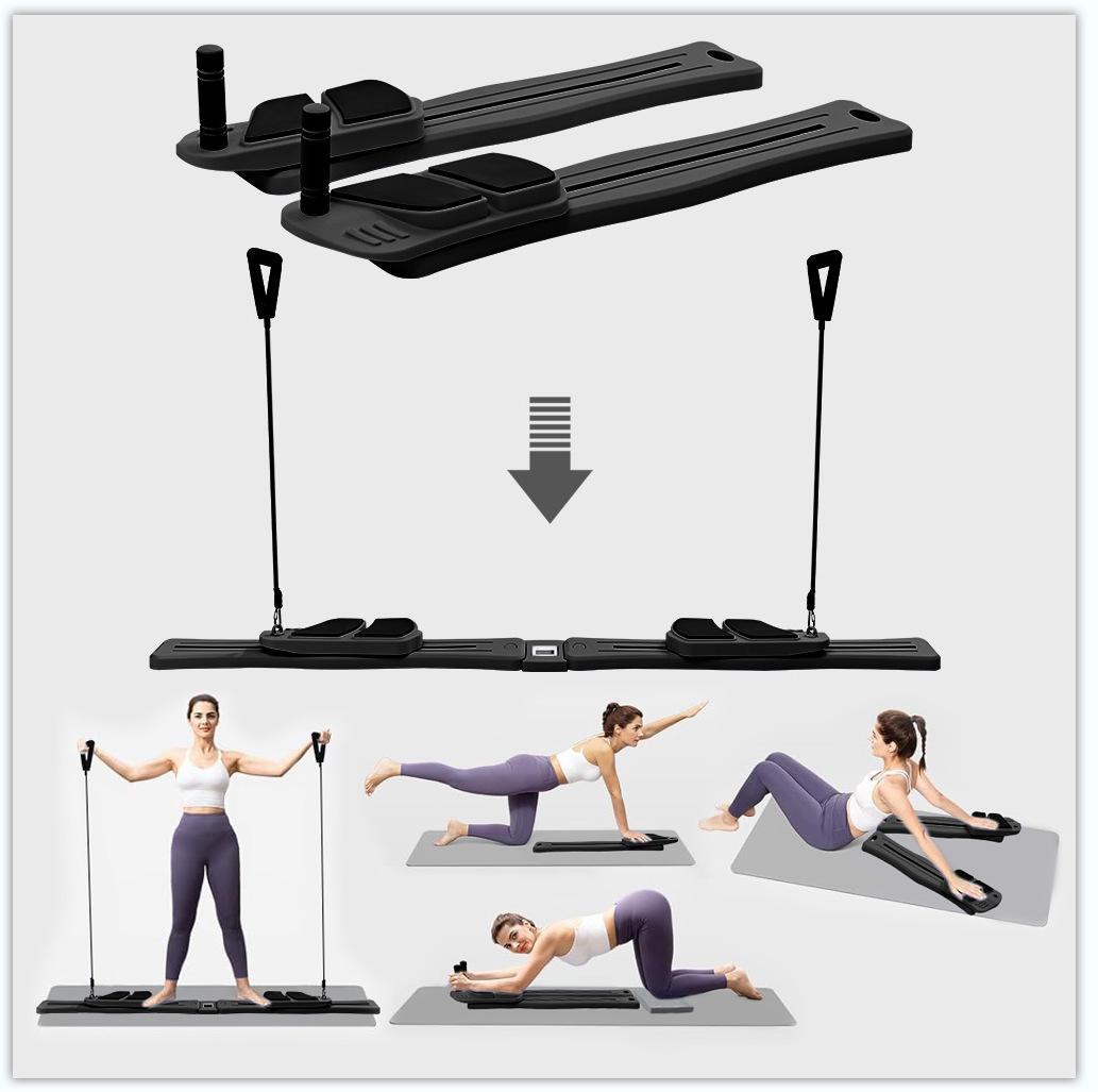 New split ski machine, black, pp, without armrests