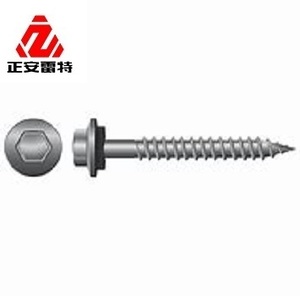 Cabeza de costilla avellanada de accionamiento cuadrado Tornillos de titanio autoperforantes de 17 puntos para madera Estilo ovalado de nailon y níquel - Product Image 5