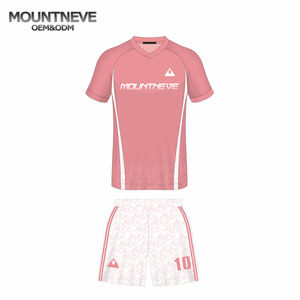 Ensemble d'uniformes de basketball, <span class=keywords><strong>maillot</strong></span> personnalisé avec logo, nom et numéro de l'équipe de football, kit de football en mesh respirant, <span class=keywords><strong>maillot</strong></span> OEM pour hommes, short d'entraînement - Product Image 3