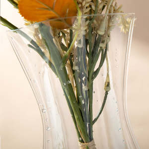 पर्यावरण के अनुकूल स्पष्ट pvc प्लास्टिक फोल्डेबल फूल vase नमी-प्रूफ घर सजावट स्टैंड-अप पाउच फोल्डिंग वैस - Product Image 6