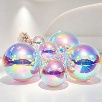 Ballon gonflable miroir personnalisé en PVC réfléchissant pour toile de fond de mariage, photomaton, accessoire de scène