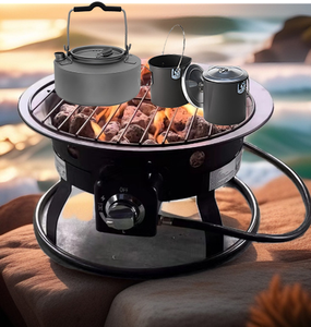 Nuovo <span class=keywords><strong>Design</strong></span> facilmente pulito camino a <span class=keywords><strong>Gas</strong></span> per esterni a basso fumo acciaio inox fuoco Pit <span class=keywords><strong>Gas</strong></span> per il campeggio - Product Image 4