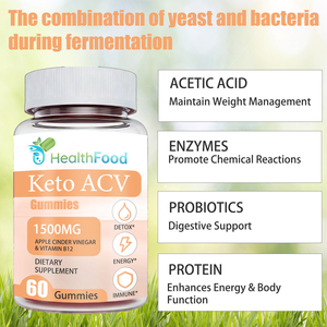 Top Quality Boost Immune System Organic Keto ACV Gummies 1500mg Weight Management <b>Gummy</b> <b>Candy</b> Slimming Products - Product Image 6