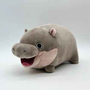 Nuevo Peluche de Cerdo Saltarín Moo Deng 2025, Precio de Promoción, Peluche de Hipopótamo Enano, Pantuflas de Cerdo Saltarín Gris - Product Image 3