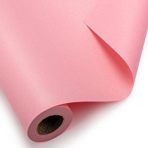 Hot Sale Recyclable Virgin <b>Pink</b> Kraft <b>Wrapping</b> <b>Paper</b> Roll For Gift Packaging Screen Printing Compatible Environmental Friendly - Product Image 1