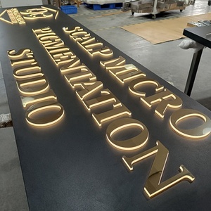 Factory Custom Business Signboard 3D Signage <b>Illuminated</b> Letters Signs for Company Brand logo Outdoor Store Led Sign Board - Product Image 1