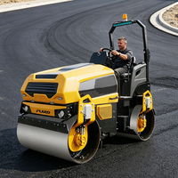 Nouveau Compacteur Routier Vibratoire à Double Tambour Hydraulique Personnalisable de 3 Tonnes avec Moteur Pompe Kubota Haute Efficacité