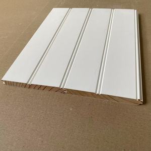 White Primed Pine Wood T&G Wainscoting Panels Interior Wall Molding Tongue and Groove for Hotel and Hospital <b>Ceiling</b> - Product Image 5