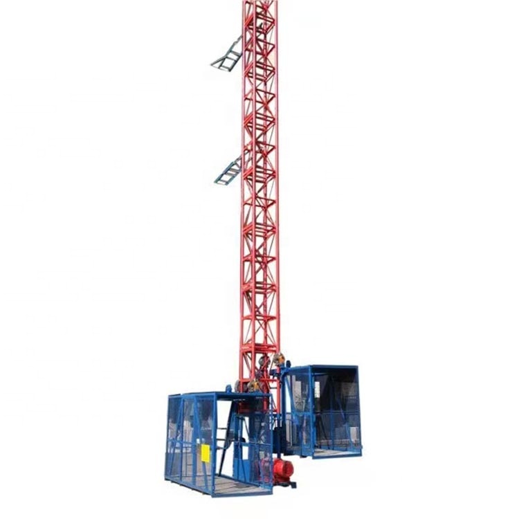 Single Mast Dual Cages Construction Lift