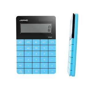 Desktop Electronics Calculator with Large LCD Display Coloedul Button Calculator 12-Digit Dual Power Supplier