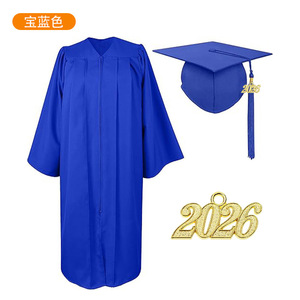 Robe de graduation Jing Zherui en tissu uni, unisexe adulte, uniforme scolaire transfrontalier, Printemps 2026 - Product Image 4