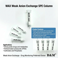 Colonnes SPE WAX de source directe usine pour la détection des acides organiques alimentaires, échange d'anions faibles, prix préférentiel en gros