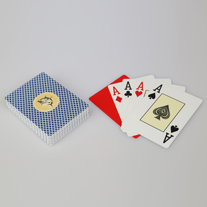 Carte à jouer personnalisée 0.32mm 100% en plastique étanche Jumbo Index Bold Letter Professional <span class=keywords><strong>Poker</strong></span> Cards avec code à barres pour <span class=keywords><strong>Casino</strong></span> - Product Image 6