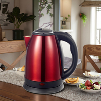 Bouilloire Électrique Sans Fil en Acier Inoxydable 1,8 L, Vente en Gros Usine, Base Rotative à 360 Degrés, Ébullition Rapide, Contrôle de la Température