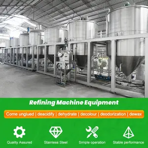 Crude Palm Oil Refinery Plant Edible Oil Refining Machines Production Line Customization Large Edible Oil Refining Equipment