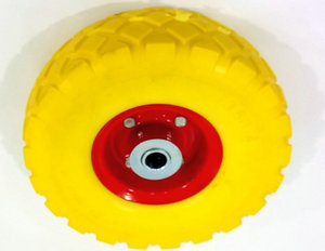 10 "फ्लैट नि: शुल्क टायर पु फोम ट्राली पहियों - Product Image 3