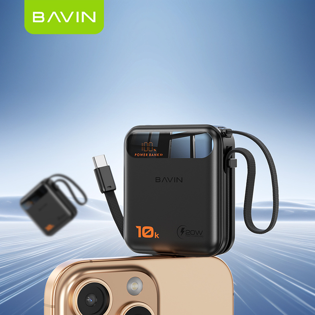 BAVIN Factory Wholesale Popular Products Excellent Small PowerBank Travel Charging Mini Portable Power Bank