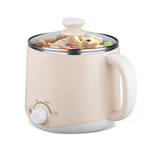 Olla eléctrica multifunción de 1.6L con tapa de vidrio y cocedor de huevos eléctrico, ¡la más vendida! - Product Image 5