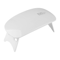 Lampe bleue pour sécher le vernis à ongles, 6W, UV, LED, Mini lampe, Portable, avec câble USB, Gel, accessoire pour manucure, usage domestique, en voyage