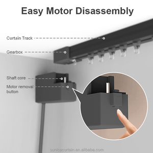 New Design Black <strong>Curtain</strong> <strong>Motor</strong> Automatic <strong>Curtain</strong> Track - Product Image 2