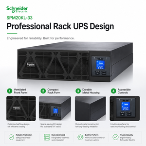 <span class=keywords><strong>UPS</strong></span> en Línea Schneider <span class=keywords><strong>APC</strong></span> SPM20KL-33, 20KVA/20KW, 380V, Sistema de Alimentación Ininterrumpida para Servidor, Fuente de Energía de Emergencia - Product Image 5
