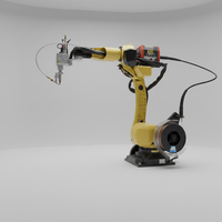 Système de robot de soudage industriel FANUC à 6 axes, haute précision, MIG TIG, automatisation de la soudure, fabrication de métaux, boîte de vitesses