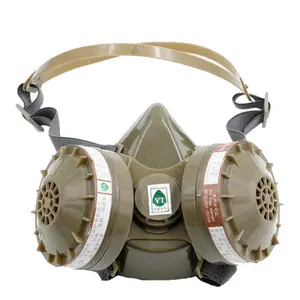 Masque filtrant respirant anti-gaz organique confort soudage minier industriel vapeur double filtre masque à gaz demi-masque respiratoire