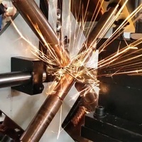Nouvelle machine de soudage par points automatique Junwei pour tubes à écrous, 380V 50KVA, haute efficacité, soudeuse multipoints, épaisseur max. 2mm, garantie 1 an