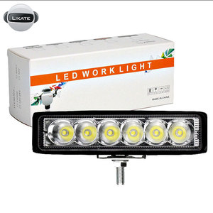 LKT-lampe de travail LED haute intensité, 18W, 6.3 pouces, faisceau lumineux Slim, lampe de conduite, pour voiture, camion/véhicule, projecteur de moto - Product Image 1