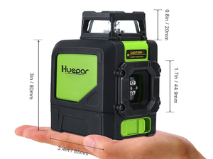 Huepar 901CG <span class=keywords><strong>360</strong></span> herramienta láser de línea cruzada de haz verde/láser cónico, <span class=keywords><strong>nivel</strong></span> láser magnético autonivelante - Product Image 2