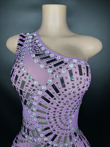 Vestido de Noche con Pedrería 2024 Elegante para Miss Universo, Vestido de Fiesta sin Mangas con Abertura Lateral para Mujer - Product Image 5