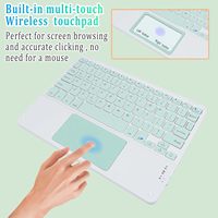 Keyboard Bluetooth Nirkabel Mini TouchPad dengan Mouse Terintegrasi untuk iPad Air 4 5 6 7 9th 10th 10.9 Inch Pro 11 12.9 13 Inch M234