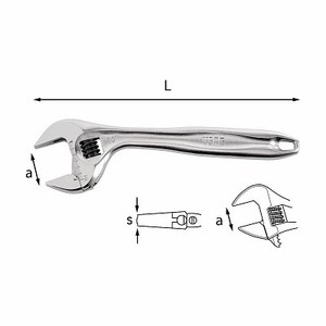 Llave ajustable de 294 mm, herramienta métrica de acero para reparación mecánica - Product Image 1