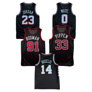 Maglie da basket americane ricamate all'ingrosso 2026 Hot Sale - 3 Giddey, 14 Buzelis, 14 DeRozan, 91 Rodman, 33 Pippen, 8 Lavine - Product Image 3