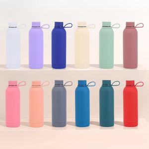 Promotional <b>Drinkware</b> 2024 High Quality Double Layer Flask Vacuum Custom Logo Sports Modern Insulated Water Bottles with Strap - Product Image 5