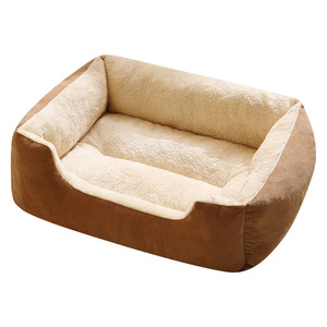 Thickened Solid Color Cat Dog <strong>Bed</strong> Warm Winter Suitable All Seasons Washable Bite-Resistant <strong>Square</strong>-Shaped Cold-Proof <strong>Pet</strong> <strong>Bed</strong> - Product Image 1
