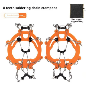 Crampons de neige en acier inoxydable pour chaussures de randonnée et d'alpinisme, chaînes antidérapantes pour la neige et la randonnée - Product Image 5