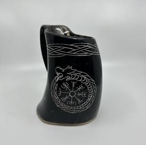 Arrivée d'une tasse en corne unique de style moderne faite à la main avec bol DIY Sublimation Blank Polish Finished for Beer Glass Sale Exportateurs - Product Image 4