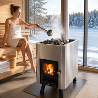 Poêle de sauna d'usine multifonction moderne Poêle de tente à bois à vendre Fonction de vapeur sèche Matériau acrylique pour villas